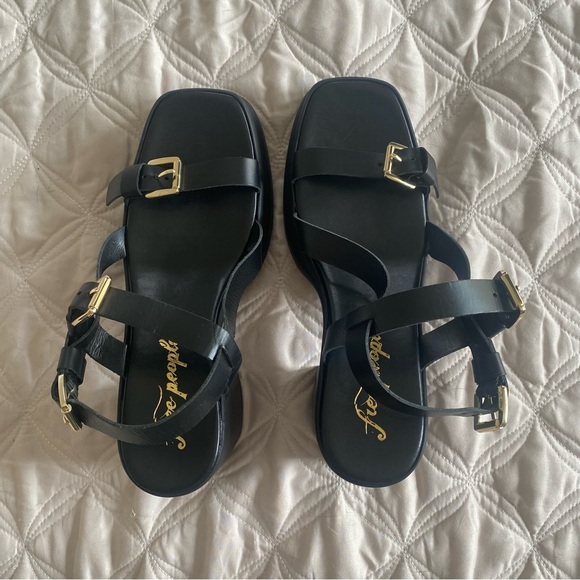 Free people Pamela double stack platform heels - Picture 4 of 10